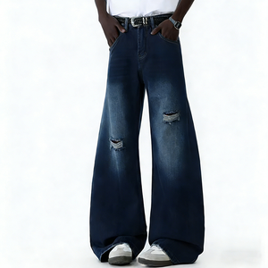 Pantaloni da <span class=keywords><strong>donna</strong></span> alla moda di fabbrica <span class=keywords><strong>Jeans</strong></span> in <span class=keywords><strong>Jeans</strong></span> larghi larghi Vintage in Denim nuovo Design Streetwear con stampa Y2K - Product Image 1