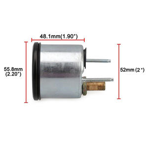 AUSO 2 "52mm 0-10Bar/0-150PSI Barômetro Mecânica 12V Imprensa Calibre Carro Medidor de Pressão de Ar Com Sensor NPT1/8 AG001-AP - Product Image 2