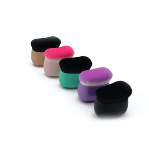 Corrector sintético plano de nuevo diseño, aplicación de colorete, <span class=keywords><strong>maquillaje</strong></span> esencial, base de cerdas suaves, cepillo de bronceado Kabuki individual - Product Image 4