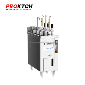 Cuiseur à pâtes et nouilles professionnel à 3 paniers à levage automatique, station de cuisson à induction pour restaurants, machine à spaghetti et ramen - Product Image 1