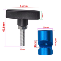 Couvercle de moteur antidérapant tige de support de levage support de capot de voiture en aluminium coffre pression d'air véhicule outils pince fixation support de levage
