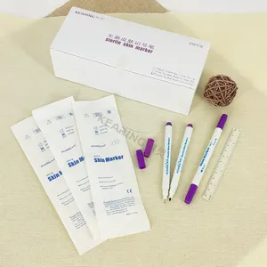 Kearing Marque Stérile Chirurgical Jetable Stylo Marqueur De Peau pour Médecins Utilisant avec différentes pointes et violet couleur # SM10