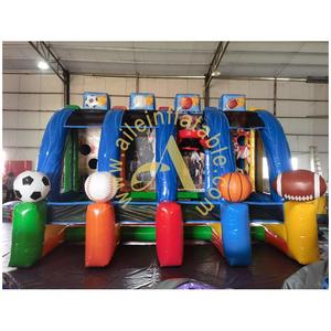 4 ב 1 קרנבל מתנפחים לזרוק ספורט בחוץ משחקי ספורט חומר pvc חומר רוגבי כדורגל ילדים מסיבה - Product Image 1
