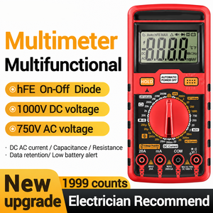 Multimètre numérique 1000V DC 750V AC 1999 points de mesure, testeur manuel de tension, courant et résistance - Product Image 2