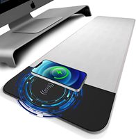 Lylong bantalan Mouse nirkabel isi daya nirkabel RGB Oem murah produsen pabrik Logo kustom