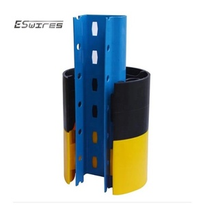 Estantes protectores de almacén apilables amarillos y negros protectores de estantes de almacenamiento de paletas de plástico de alto impacto - Product Image 6