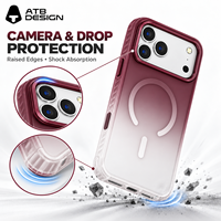 Coque magnétique pour iPhone avec cadre de couleur tendance, dos mat transparent, fine, antidérapante et antichoc pour iPhone 18 Pro Max