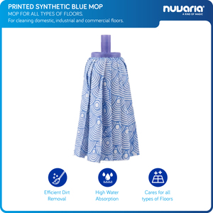 Sintetico stampato blu per tutti i tipi di pavimenti. Per la pulizia di pavimenti domestici, industriali e commerciali. - Product Image 1