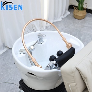 Sillón de Peluquería Eléctrico Reclinable KISEN, Cómodo, para Lavado de Cabello, Spa Capilar, Masajes y Champú - Product Image 6