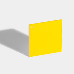 Solid Yellow acrylic sheet  Bright Yellow Non-Transparency Acrylic Raw Material   warm color  arch.   Customized