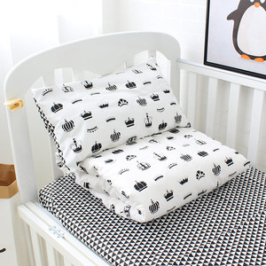 Plaine couronne motif nouveau-né bébé fille garçons dorment <span class=keywords><strong>couette</strong></span> <span class=keywords><strong>housse</strong></span> <span class=keywords><strong>de</strong></span> coussin 3 pièces lit literie ensemble <span class=keywords><strong>de</strong></span> - Product Image 1