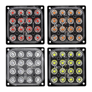 HFL LED voiture Fso Flash carré stroboscopes 16LED clignotant lumières stroboscopiques d'urgence côté marqueur lampe feu de stationnement pour camion - Product Image 2