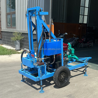 Machine de forage verticale et horizontale multifonctionnelle légère de 30 CV, 100 m, pour puits d'eau et sols