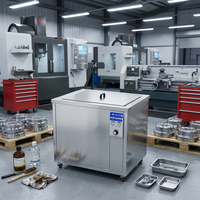 Nettoyeur à ultrasons industriel 77L JP-240ST 0-1200W, machine de nettoyage à ultrasons pour le dégraissage, le dérouillage et le déparaffinage des blocs moteur