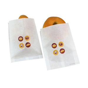 Confezionamento alimentare sacchetti bianchi per pasticceria ciambelle imballaggio <span class=keywords><strong>Mini</strong></span> biscotto custom Logo stampa carta trattare sacchetti da forno - Product Image 2