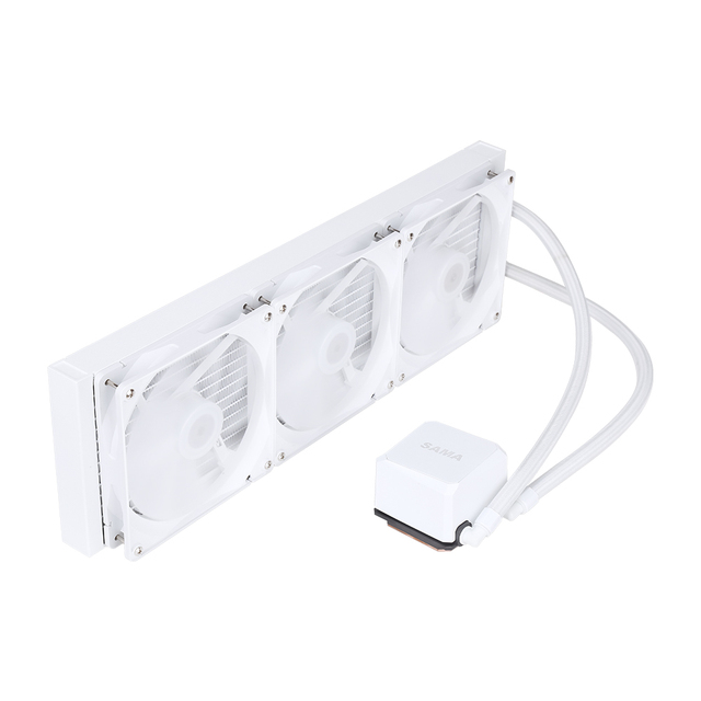 SAMA PPS Aluminum CPU Cooler 50000Hrs Three Phase Motor CPU Liquid Cooler 420mm AM5 Computer Water Cooling