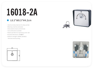 Vians cơ khí chuyển đổi hướng dẫn sử dụng con lăn màn trập cửa kim loại nhà ở Phụ kiện động cơ cửa nhà để xe 16A khóa hộp chuyển đổi - Product Image 4