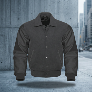Chaqueta universitaria de lana y cuero de alta calidad OEM para hombres y mujeres Venta caliente para chaqueta universitaria excelente de talla grande - Product Image 3