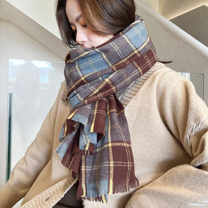 Fashion Oversized Keep Warm <strong>100</strong>% <strong>Wool</strong> Scarf Women Thickening Cashmere Winter Scarves <strong>Shawls</strong> - Product Image 4