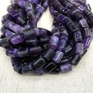 Tubes floraux en pierres d'améthyste, tubes naturels, perles, livraison gratuite - Product Image 5