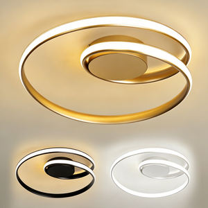 Populaire Best-seller Salle À Manger Salon Acrylique Plafonnier Double Cercle À L'extérieur Lumineux Chambre Plafonnier - Product Image 3