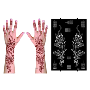 Adesivos de Tatuagem Temporária à Prova d'Água e Não Tóxicos com Padrões Sensuais em Fundo Branco para Corpo - Product Image 1