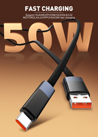 Cable USB Tipo C LDNIO LS242 de 2 Metros con Apagado Automático, Carga Rápida de 50W para Teléfono Móvil, Precio de Fábrica