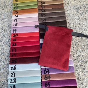 <strong>Custom</strong> Luxury Velvet Pouch for Wedding Party Gifts Double Sided Flannel <strong>Bag</strong> <strong>Pull</strong> <strong>String</strong> Accessory Cotton <strong>Bags</strong> Packaging Supplies - Product Image 2