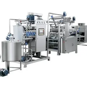 Production de sucettes Jelly Gummy Bear Candy Lollipop Machine Line Industrial Automatic