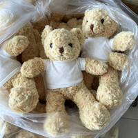 Échantillon Gratuit - Ours en Peluche Personnalisé Ultra Doux avec Logo, Rembourrage en Coton PP, Impression de Logo Personnalisable