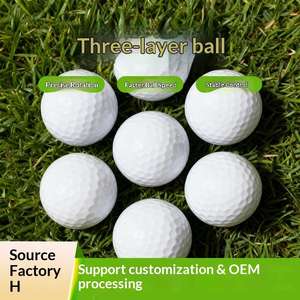 <span class=keywords><strong>Balle</strong></span> <span class=keywords><strong>de</strong></span> <span class=keywords><strong>golf</strong></span> d'entraînement personnalisée avec logo, en surlyn blanc, trois couches, pour cadeaux promotionnels - Product Image 3