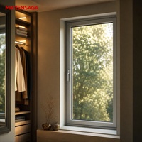 Fenêtre à battant et à bascule en aluminium sur mesure, insonorisée, à rupture de pont thermique, double vitrage, pour projet de construction d'appartements