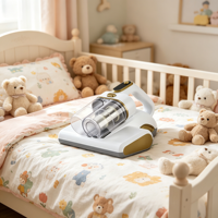Aspirateur anti-acariens portable électrique à main avec UV, sûr pour les peaux sensibles, nettoyeur UV pour matelas et tissus d'ameublement