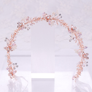 New Silver red Crystal Bride <span class=keywords><strong>Tiara</strong></span> crown diademi da sposa Head Jewelry Diadem fasce diademi <span class=keywords><strong>e</strong></span> corone matrimonio per le donne - Product Image 2