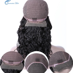 Guarantee Hair Brazilian/peruvian Mink Hair Frontal Lace Wig Natural <b>Wave</b> Lace Wig Natural Color Handmade and Machine Wefted Wig - Product Image 6