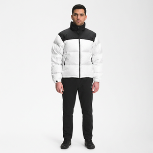 Chaqueta de Plumón Personalizada para Hombre, Estilo Urbano, con Bolsillos Cargo, Ligera, Negra, de Plumón de Ganso para Invierno - Product Image 1