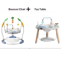 Chaise sauteuse multifonctionnelle en plastique pour bébé, table d'apprentissage, siège musical d'éveil, balançoire pour enfants