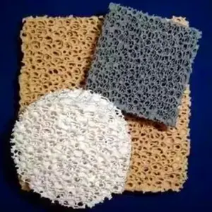 Filtro a nido d'ape in schiuma reticolata ceramica porosa resistente alle alte Temperature