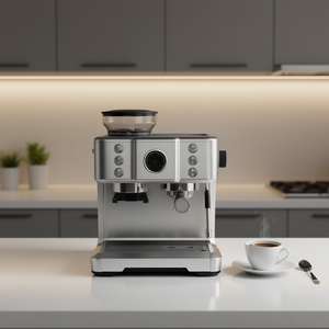 Cafetera Espresso de 15 Bares y 2300W con Control Digital, para 1-2 Tazas, de Acero Inoxidable, para el Hogar - Product Image 2