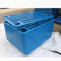 Palettes de chariot élévateur en acier au carbone Euro robustes sur mesure, équipement professionnel de stockage de marchandises en métal