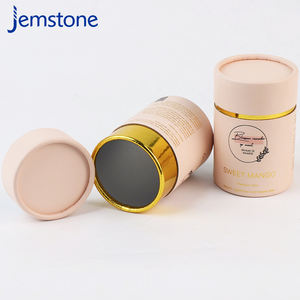 Conception libre 100% recyclé biodégradable cylindre papier peut rond emballage cadeau papier tube boîte - Product Image 5