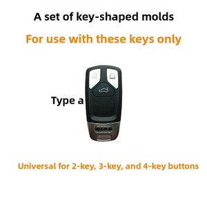 Funda protectora para llave de coche Audi para A6L A4L A5 A7 A8L Q5 S5 Q7 Shell hebilla colgante vehículo llaves accesorio - Product Image 4