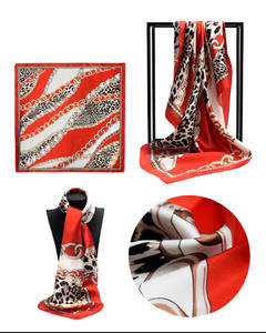 <span class=keywords><strong>Foulard</strong></span> de seda para mujer, bufanda cuadrada de 90x90cm, chal de <span class=keywords><strong>playa</strong></span> de marca de lujo para mujer, pañuelo Hijab <span class=keywords><strong>grande</strong></span>, silenciador para mujer - Product Image 6