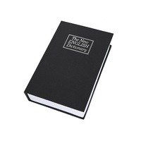 Coffre-fort en métal en forme de livre, format dissimulé, boîte en acier pour ranger bijoux, argent, montres, avec serrure à combinaison sécurisée