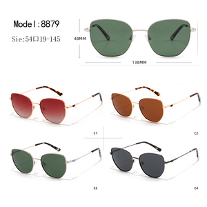 Gafas de Sol Unisex con Marco Metálico y Lentes Verdes con Protección UV400, Diseño Ojo de Gato, Fábrica de Shenzhen - Product Image 3