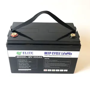 4000 + Cycli Lange Levensduur 12.8V 100ah Vervangen Gel 12 V Lifepo4 Batterij 12 Volt Lithiumbatterij Voor Zonne-Energie Opslagsysteem