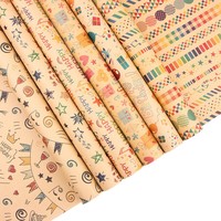 Papier d'emballage kraft jetable écologique, motif Joyeux Anniversaire, papier de soie recyclable 80 g/m² pour emballage de boîtes cadeaux