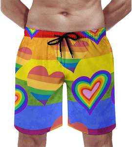 Wholesale Direct Sales Beachwear <strong>Board</strong> <strong>Shorts</strong> <strong>Men's</strong> Rainbow <strong>Gay</strong> Lgbt Pride Swim Trunks Drop Shipping Athletic Gym <strong>Shorts</strong> 2026 - Product Image 1