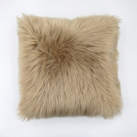 Vente en gros de coussins décoratifs en fourrure artificielle pour la maison, coussin en laine moelleuse, housse de coussin décorative de luxe, vente chaude