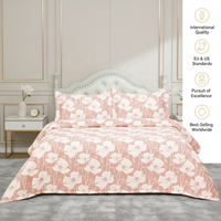 Parure de lit matelassée en coton jacquard de luxe, motif géométrique patchwork, literie toutes saisons, polyester écologique, mariage